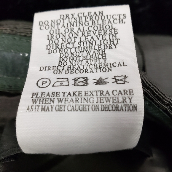 Mm Couture by Miss Me Sexy Strapless Beaded Cocktail Dress Olive Green Large VG - Picture 9 of 16